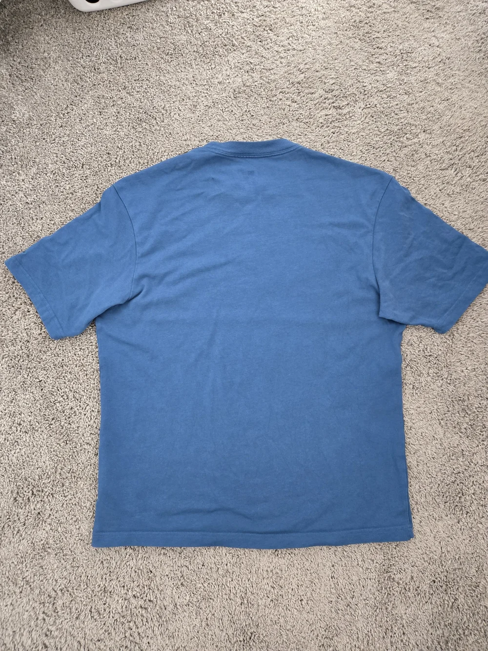 Jordan Short-Sleeve Crewneck Tee in Blue with Red Logo